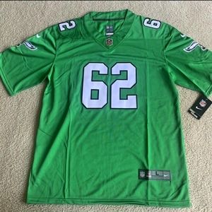 Philadelphia Eagles Jason Kelce Nike Kelly Green Vapor F.U.S.E. Jersey-L